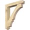 Ekena Millwork Balboa Arts and Crafts Rough Sawn Bracket w/ Offset Brace, Douglas Fir, 6"W x 32"D x 36"H BKT0604X32X36BOA03RDF - alternate 1